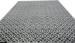 Charcoal and Ivory Pattern Rug