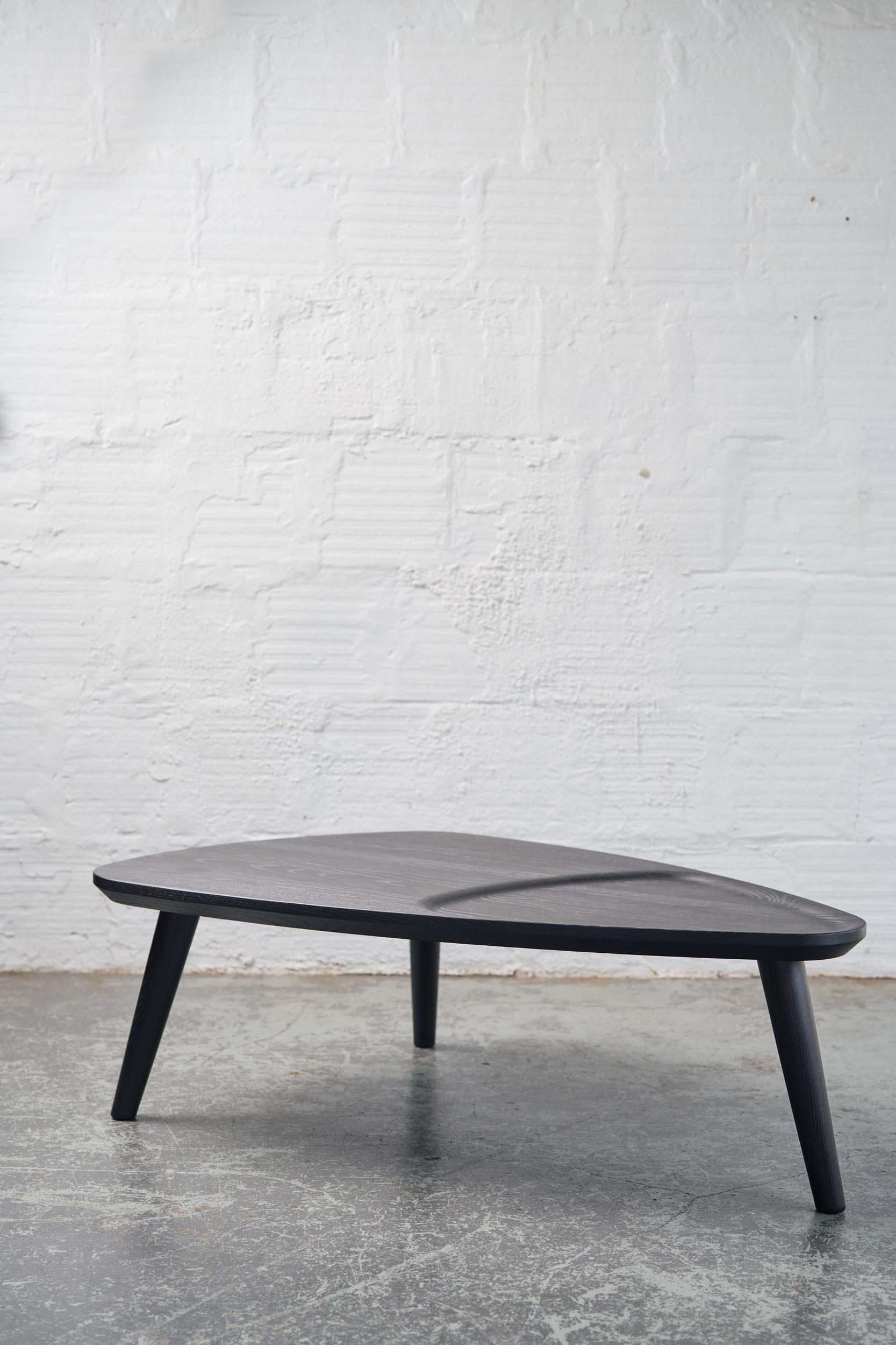 Other Charcoal Ash Oxbend Coffee Table by Fernweh Woodworking For Sale
