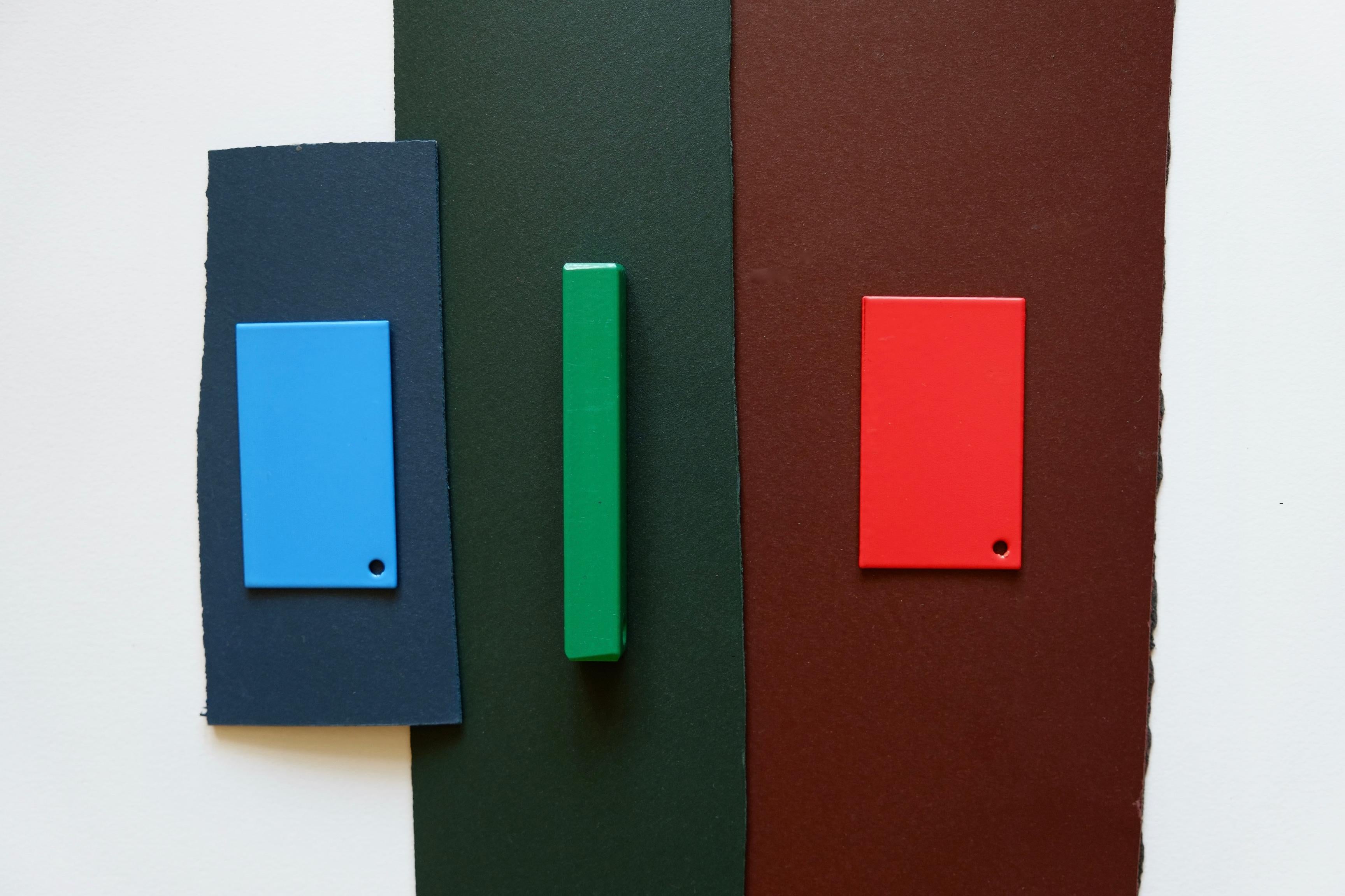 Tavolo consolle Giraffa nero carbone con piano in linoleum ai semi di lino in vendita 5