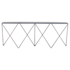 Charcoal Black Long Slim Giraffe Console Table - Customisable Colour & Size