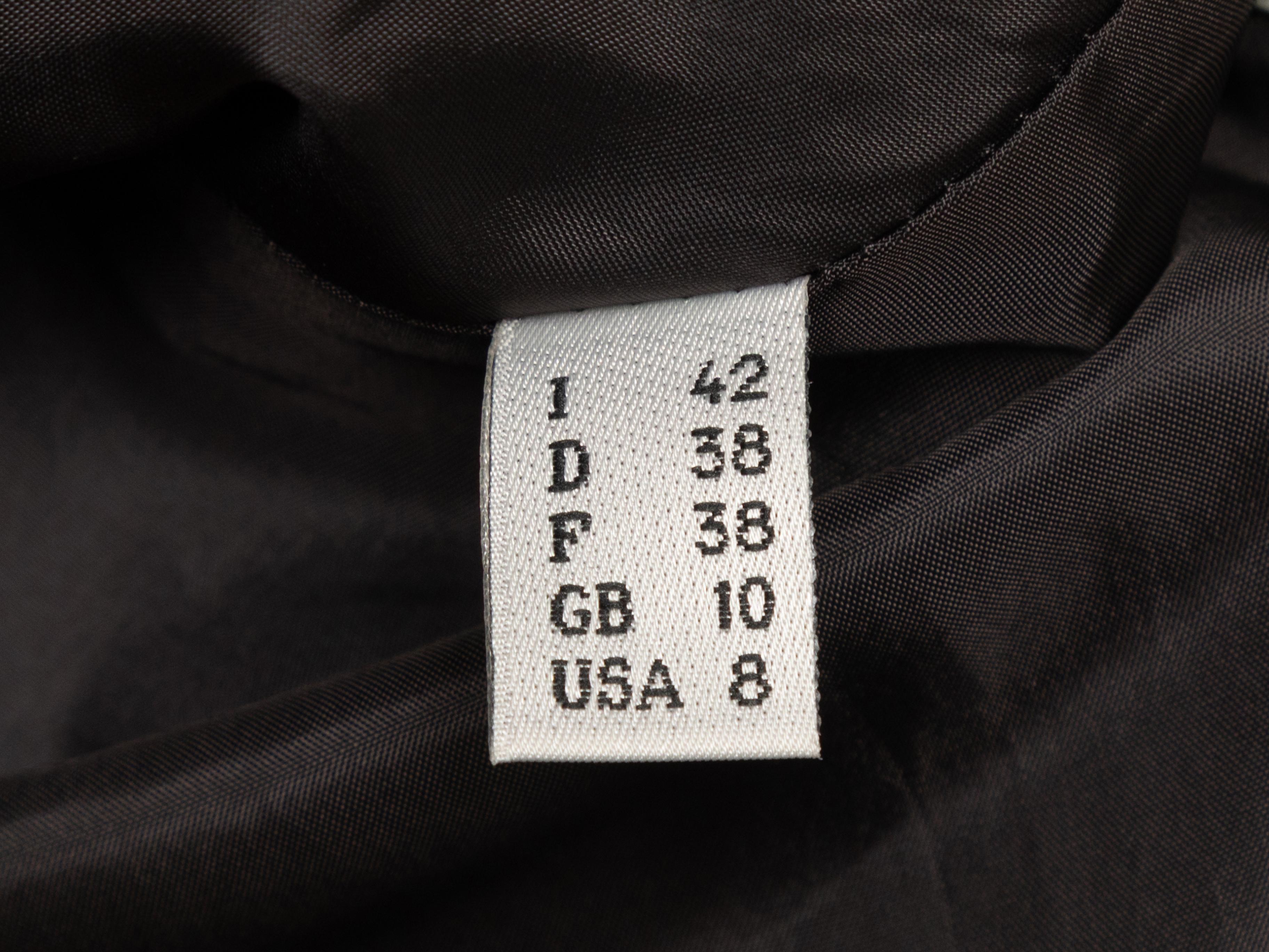 Blazer Moschino Cheap and Chic à appliques florales anthracite et noir Taille IT 42 en vente 1