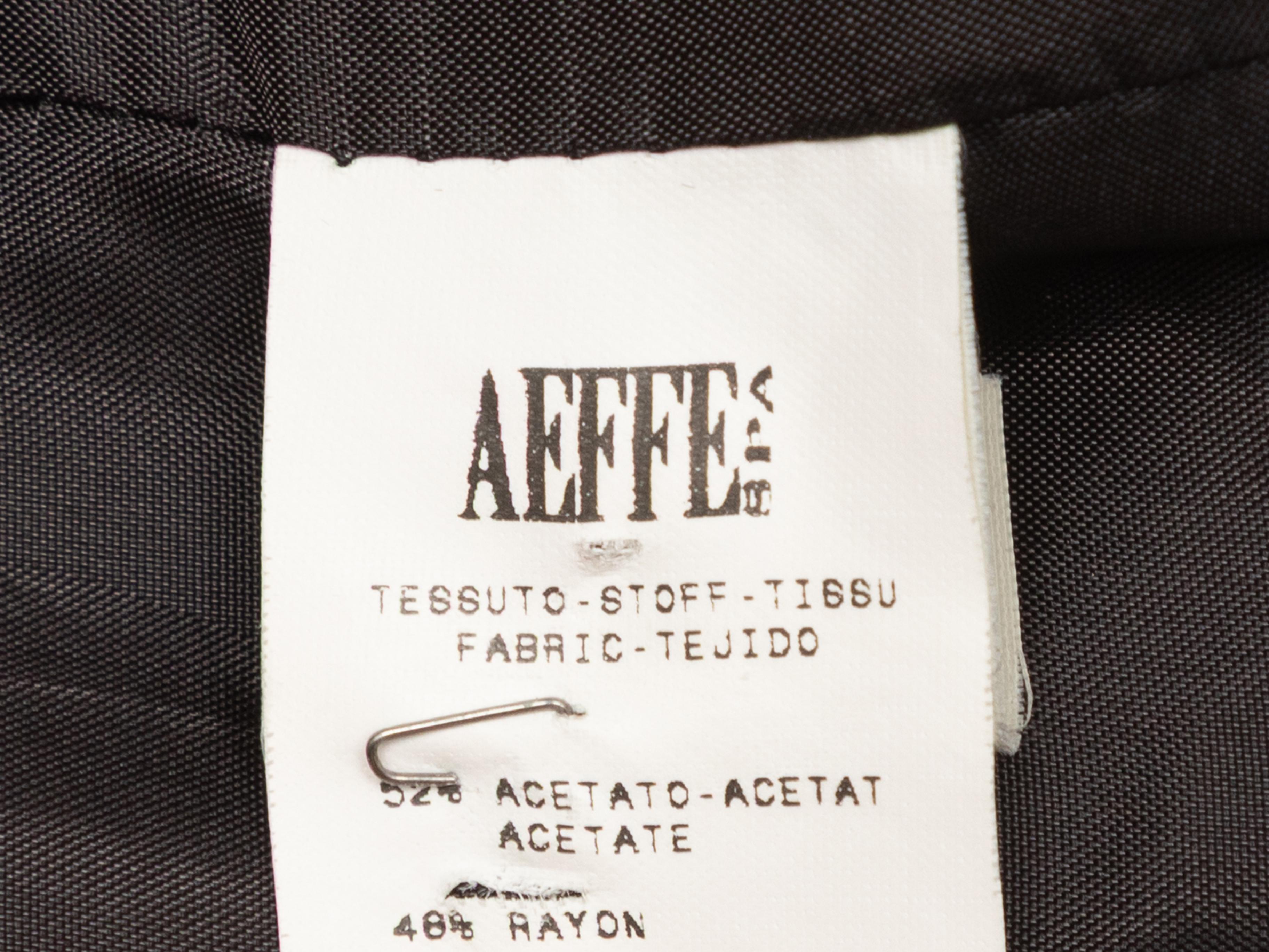 Blazer Moschino Cheap and Chic à appliques florales anthracite et noir Taille IT 42 en vente 2