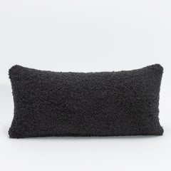 Charcoal Boucle Kidney Pillow By MOGUL