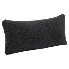 Charcoal Boucle Kidney Pillow By MOGUL