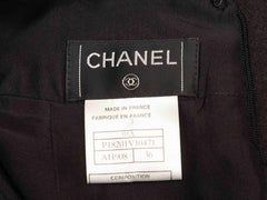 Charcoal Chanel Wool & Cashmere Pencil Skirt Size FR 36