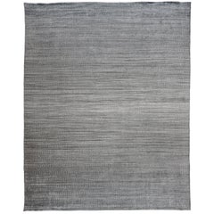 Charcoal Dark Gray Ombre Rug