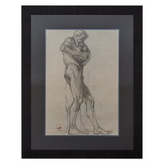 Antique Charcoal Drawing
