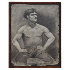 Antique Charcoal Drawing
