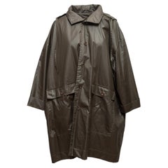 Charcoal Eskandar Hooded Trench Coat