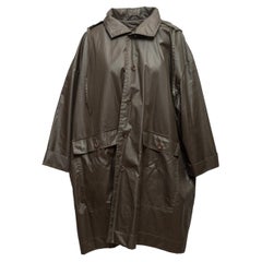 Trench con cappuccio Eskandar color carbone
