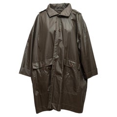 Eskandar Trenchcoat mit Kapuze, anthrazit