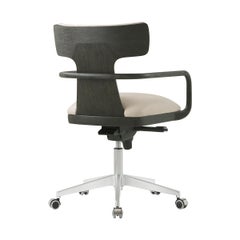 Chaise de bureau moderne organique finition anthracite