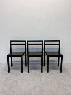 Charcoal Gray NON Chairs by Komplot for Kallemo Ab, Sweden 2000, Set of Three