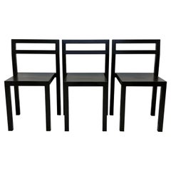 Charcoal Gray NON Chairs by Komplot for Kallemo Ab, Sweden 2000, Set of Three