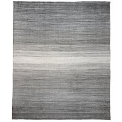 Charcoal Gray Ombre Rug