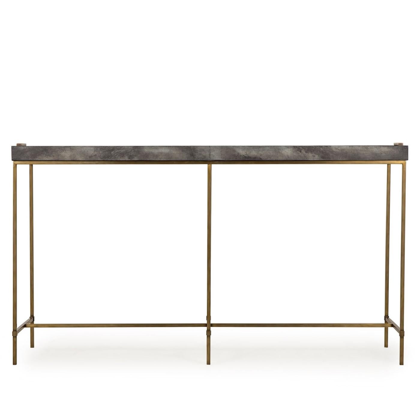 charcoal console table