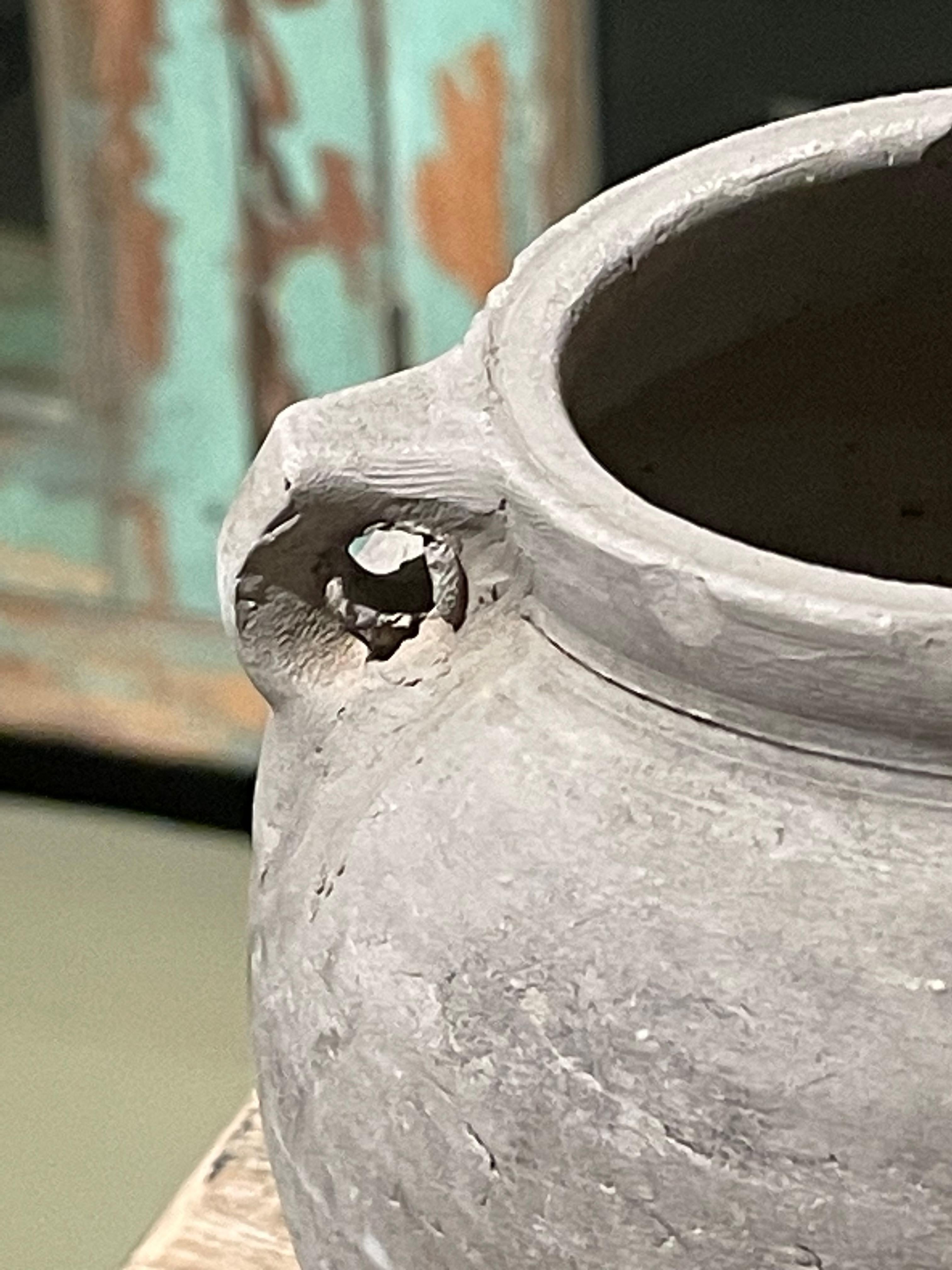 Mid-20th Century Charcoal Grey Extra Small Pot, China, 1940s