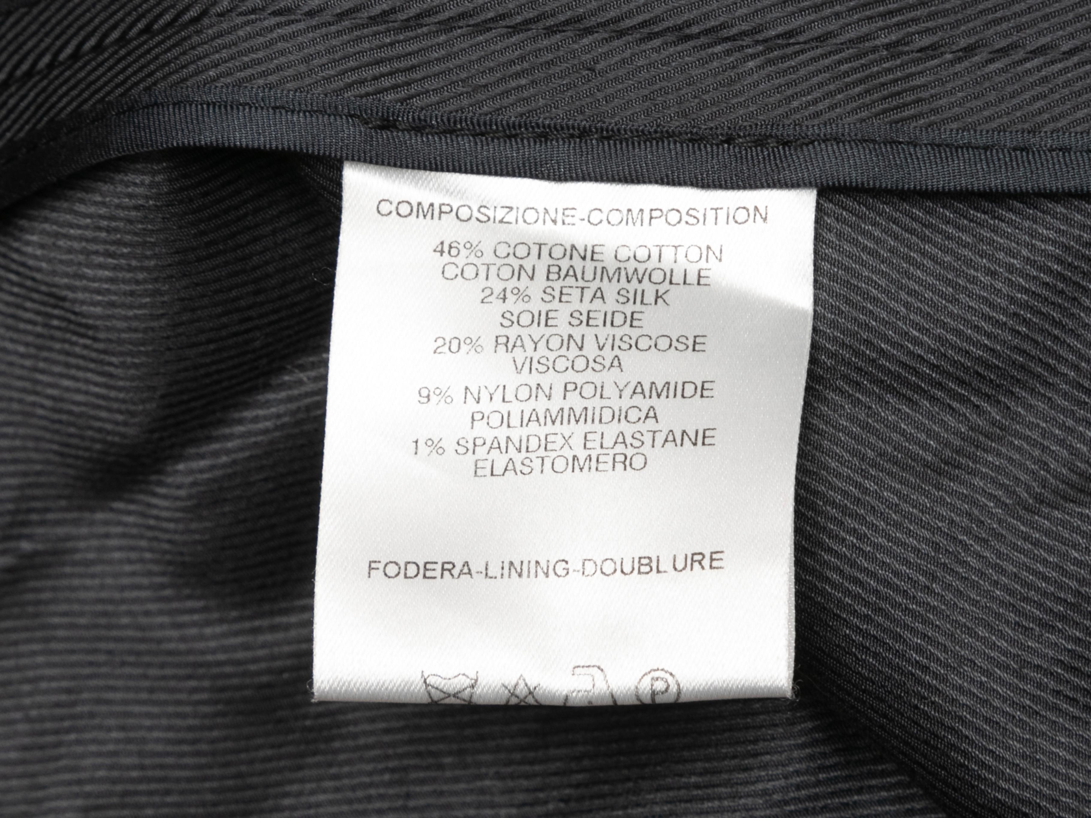 Charcoal Gucci Tom Ford Era Jacket Size IT 38 In Good Condition For Sale In New York, NY