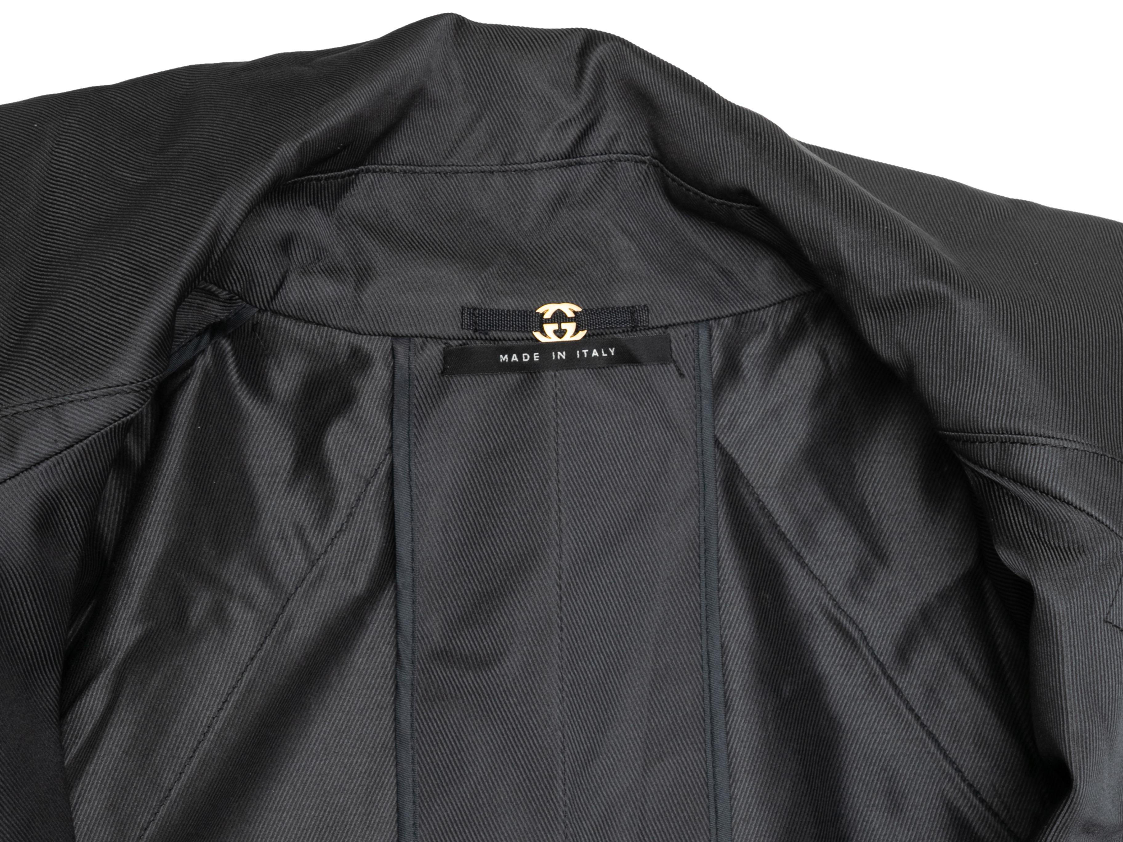 Charcoal Gucci Tom Ford Era Jacket Size IT 38 For Sale 3