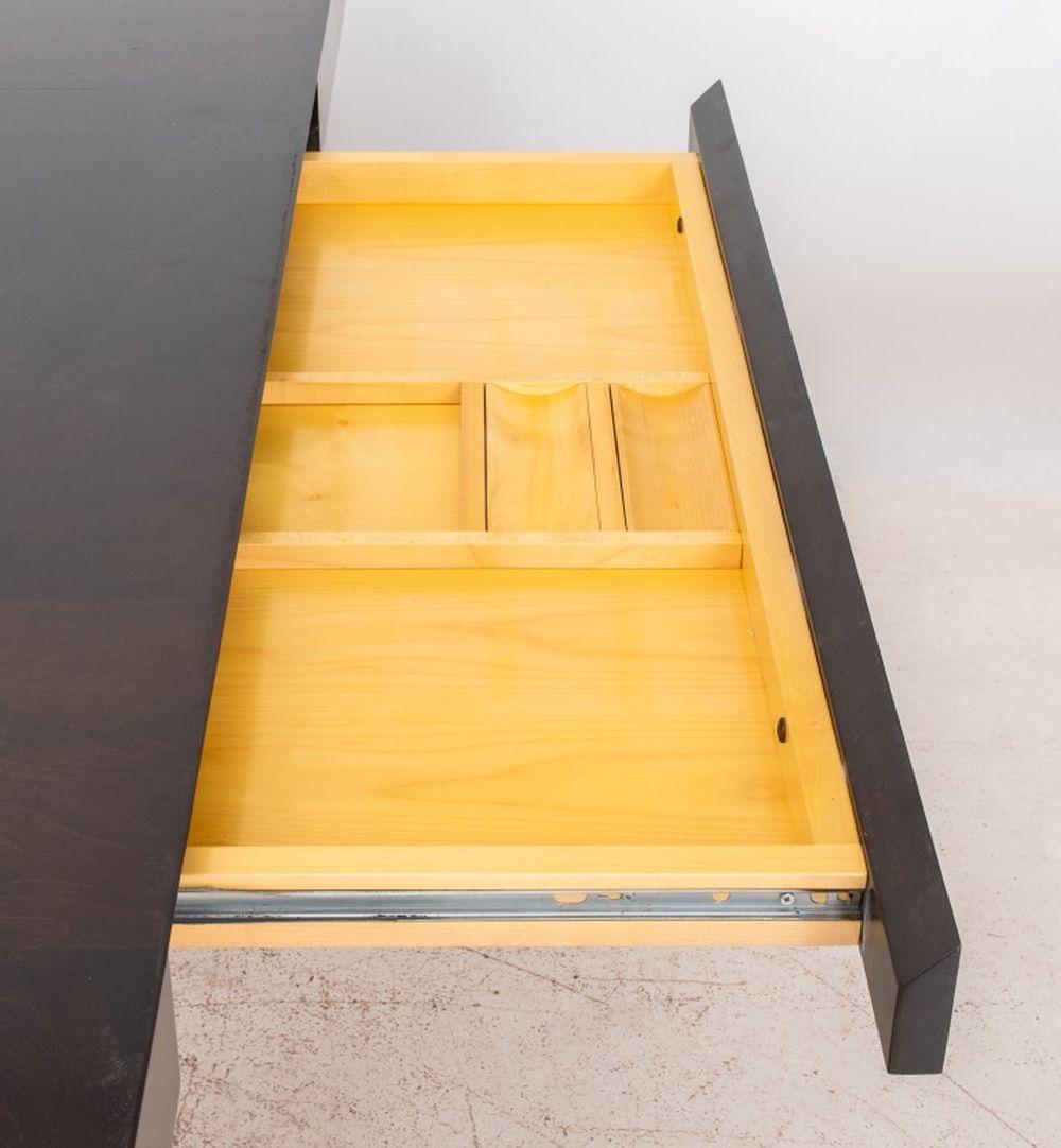 Charcoal Maple Executive Desk In Good Condition For Sale In Astoria, NY
