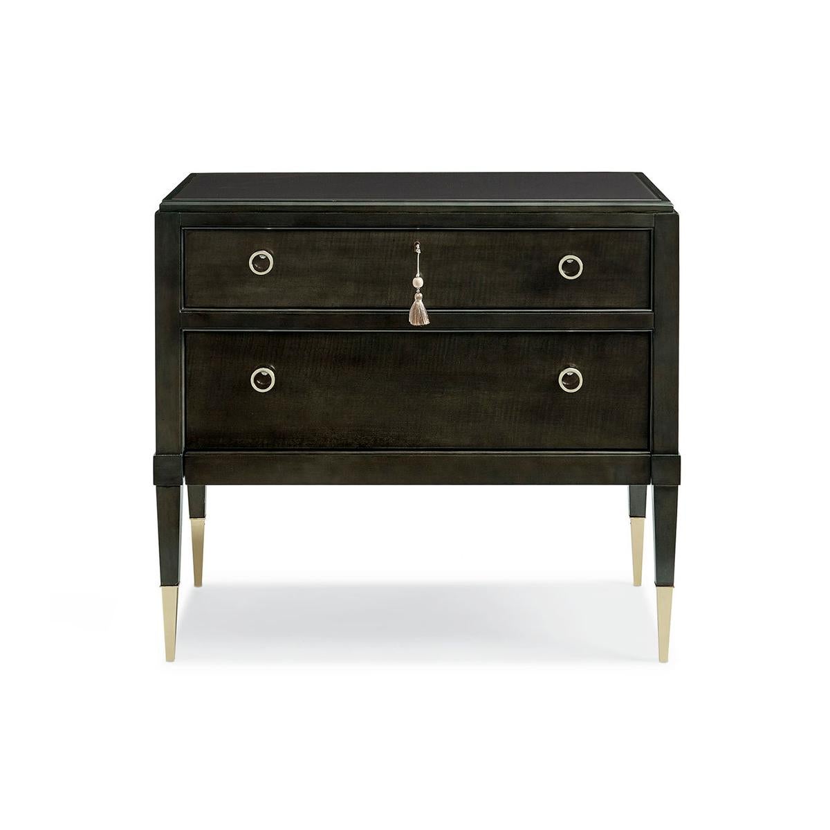 Mid-Century Modern Charcoal Mid Century Nightstand For Sale
