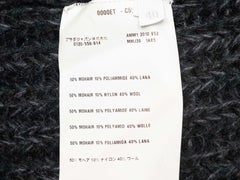 Charcoal Miu Miu Mohair-Blend Longline Cardigan
