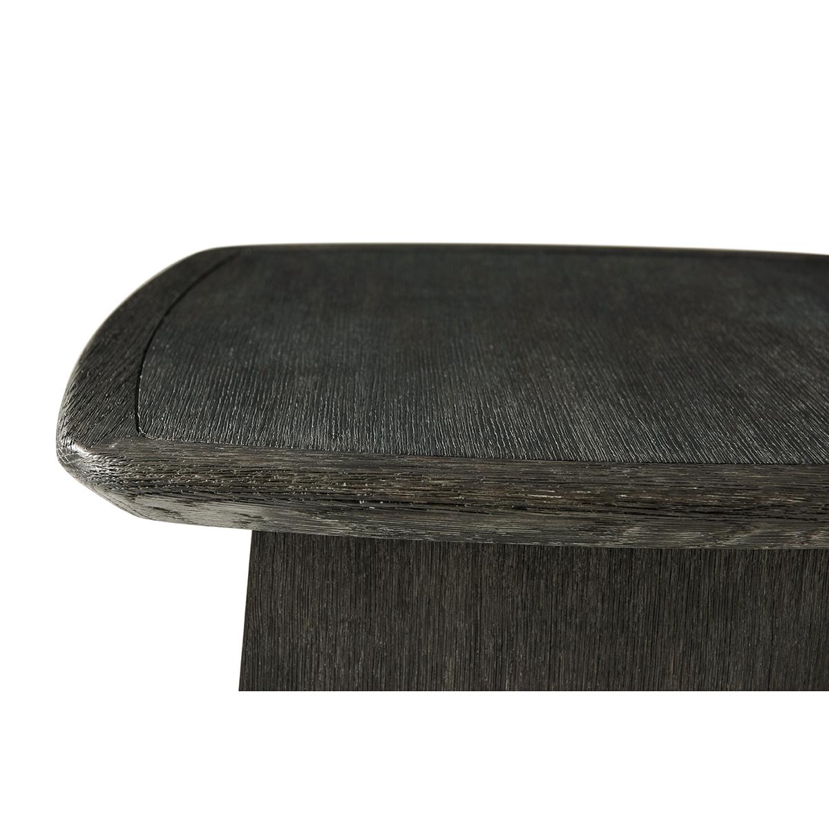 Contemporary Charcoal Modern Side Table For Sale
