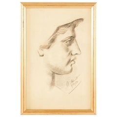 Charcoal Portrait of a Woman