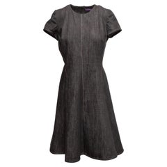 Ralph Lauren Purple Label, abito a maniche corte in denim, taglia M.