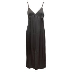 Charcoal Toteme Satin Slip Dress Size IT 40