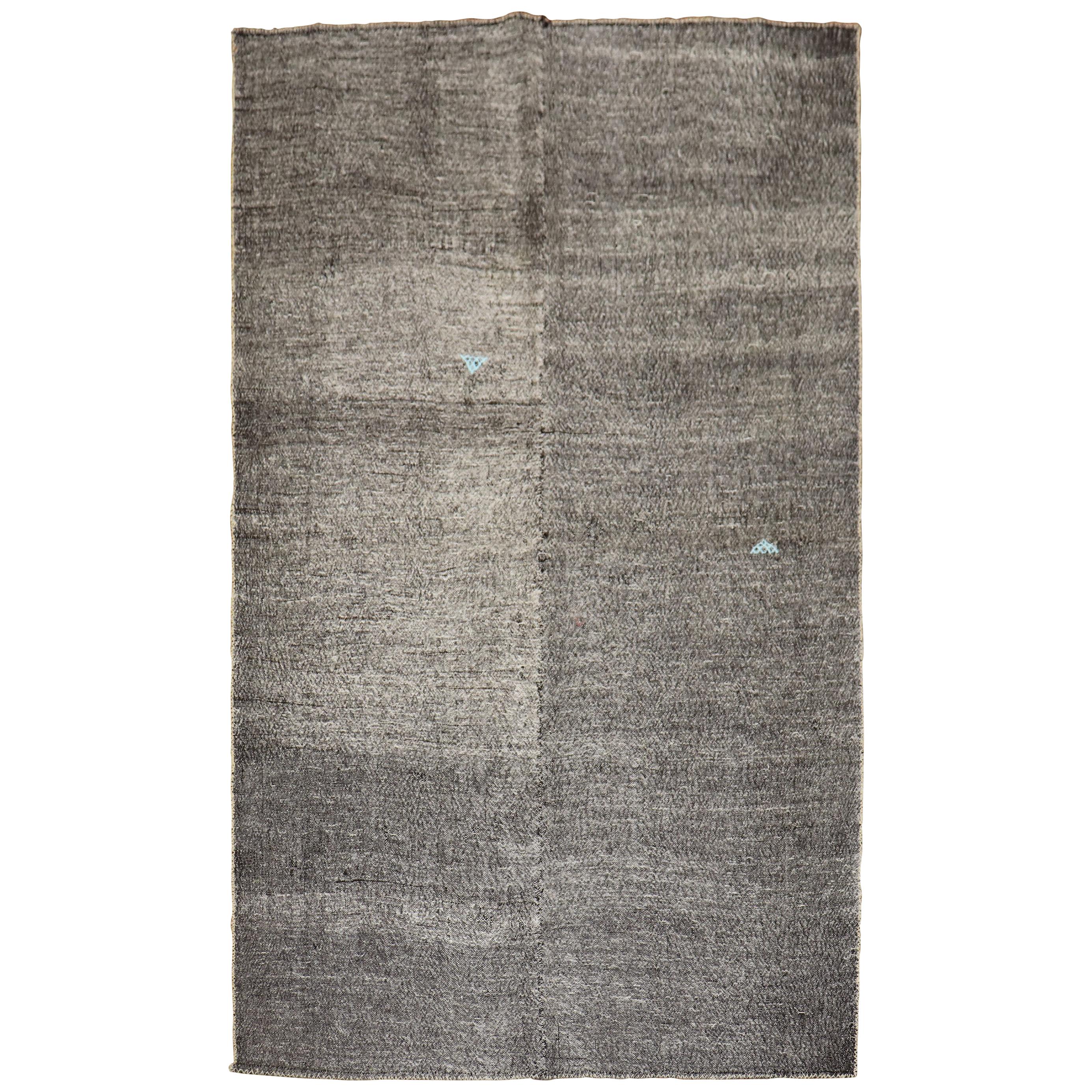 Charcoal Turkish 20th Century Kilim