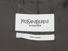 Charcoal Yves Saint Laurent Cotton Blazer Size FR 36