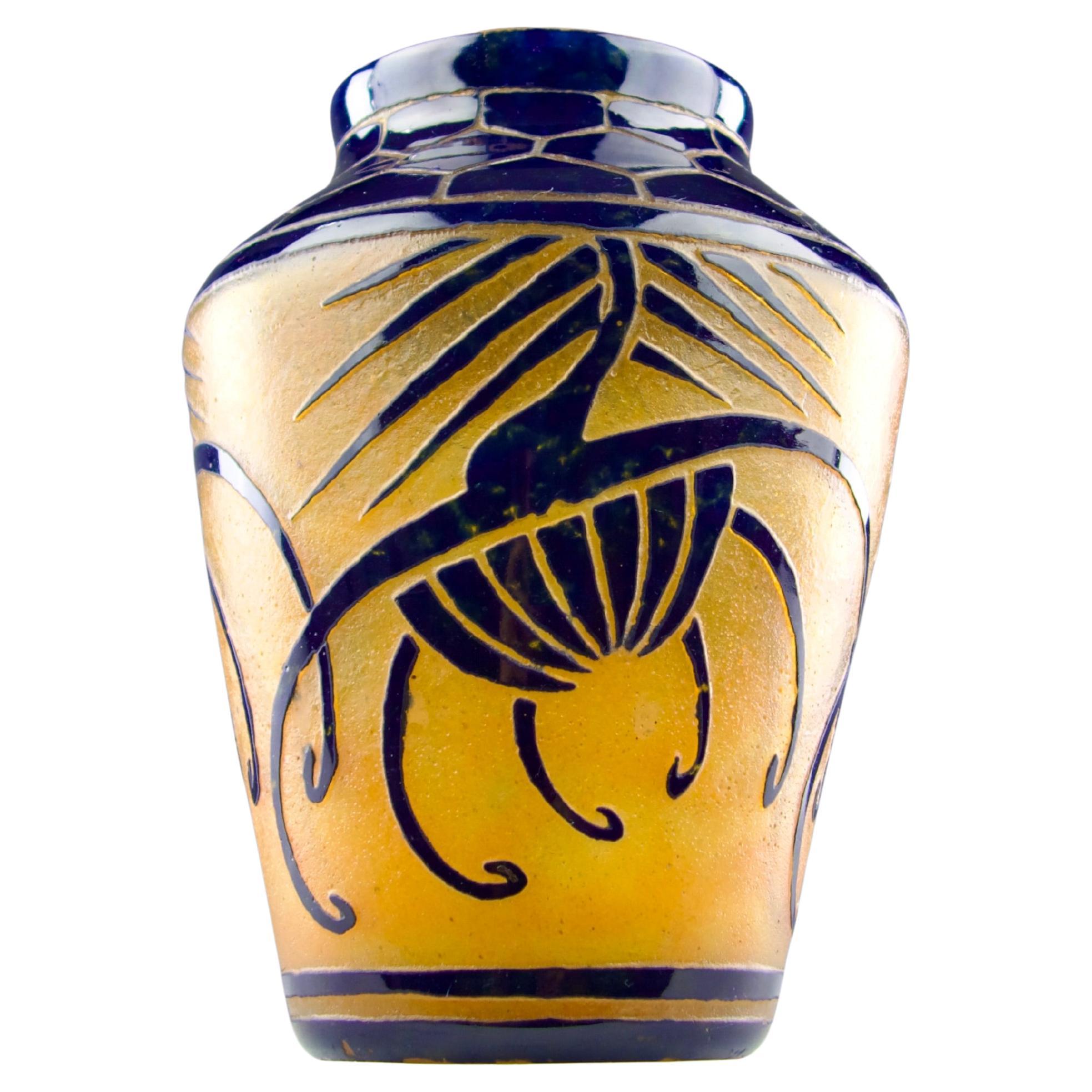 Charder, Vaso "Cardères", Art Déco francese, 1918 ca.