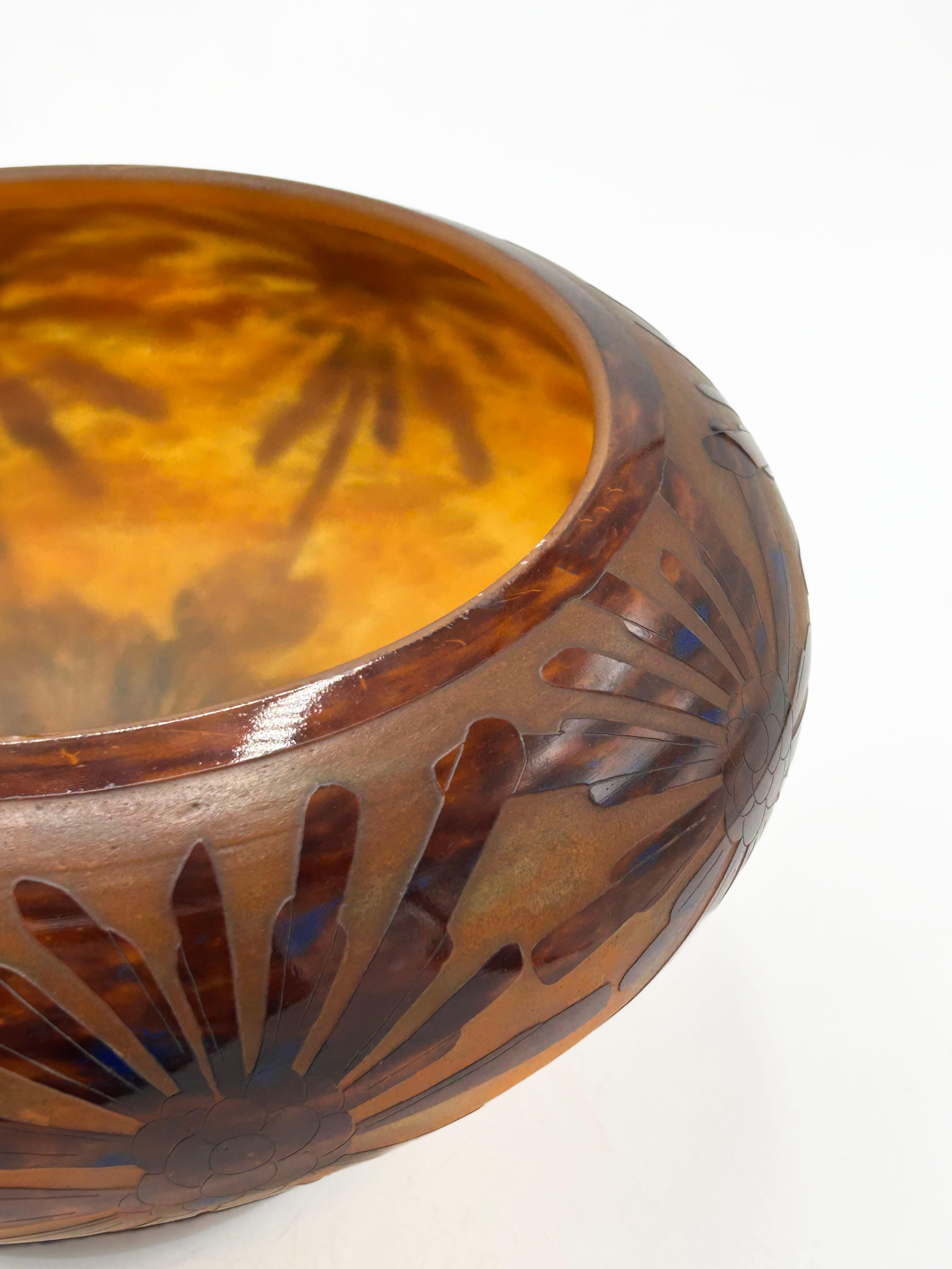 Verre d'art “Charder” Glass Center Le Verre Français, France, ca. 1920s–1930s en vente