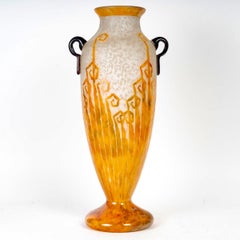 Charder Le Verre Français -  Vase Fougeres Ferns Cameo Glass