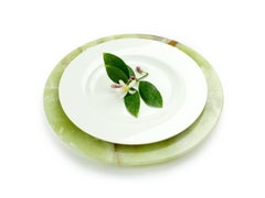 Charger Plate Platters Serveware Green Onyx Marble Handmade Collectible Design