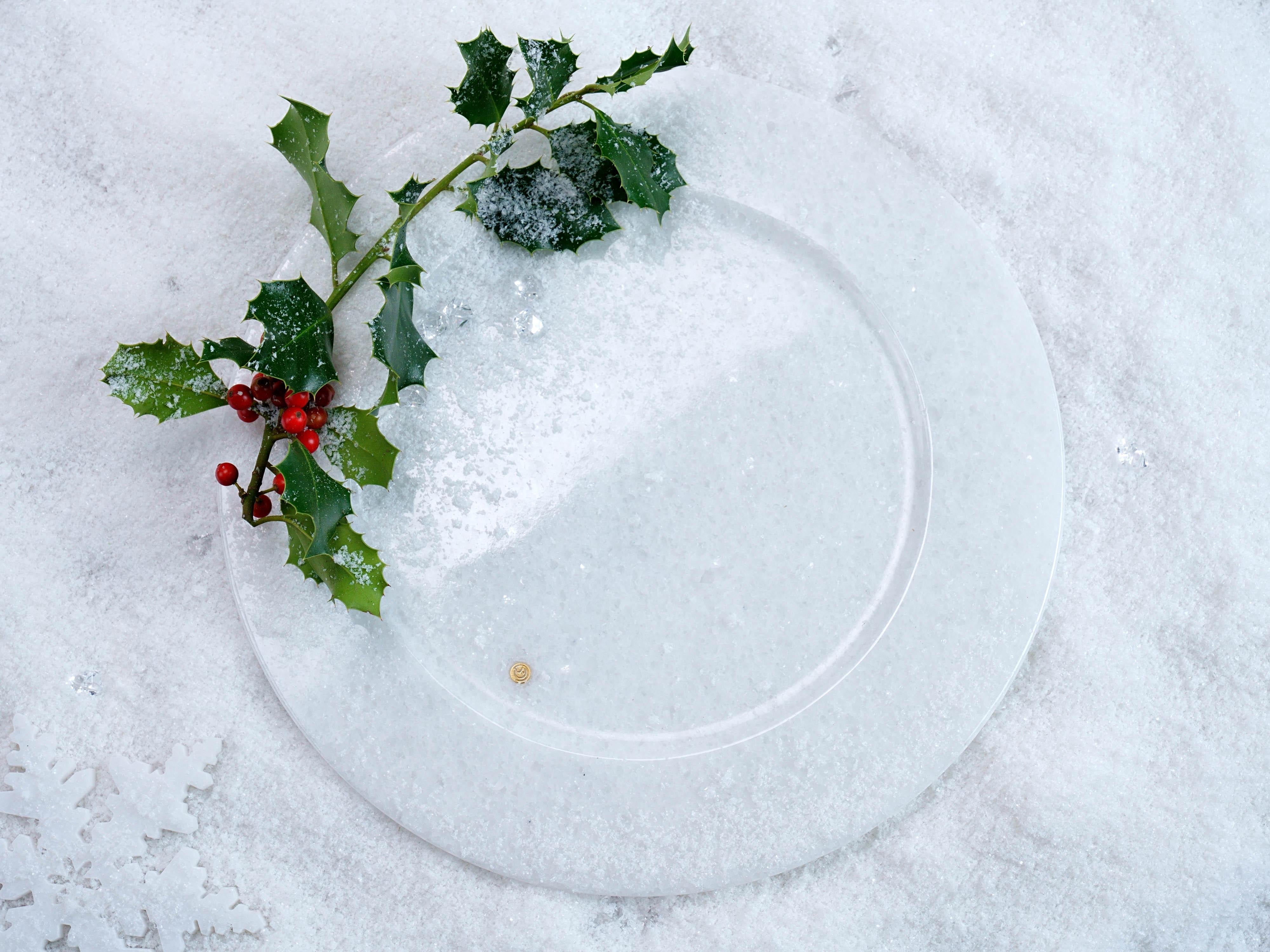 Marmo Piatti da portata Absolute White Marble Tableware Set 12 Italia in vendita
