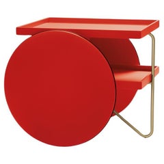 In stock Chariot Golden Frame/Flourescent Red - Casamania By GamFratesi