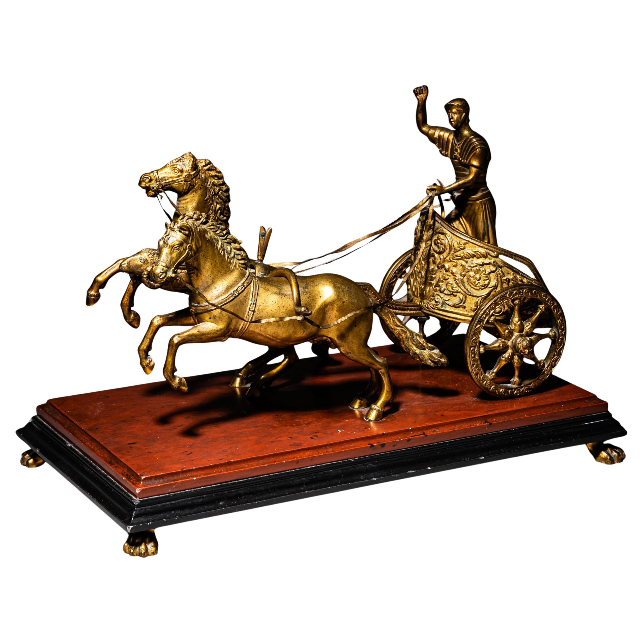Chariot en bronze, Italie, XIXe siècle en vente