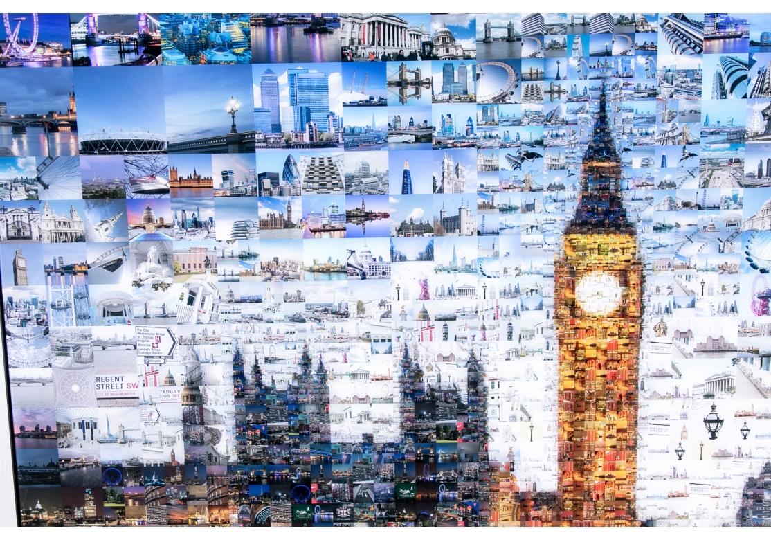 Charis Tsevis (Greece, 21. Jahrhundert) Zeitgenössischer Lammfell-Farbdruck, „Our London 1“ (21. Jahrhundert und zeitgenössisch) im Angebot
