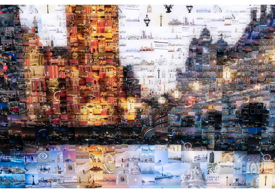Charis Tsevis (Greece, 21. Jahrhundert) Zeitgenössischer Lammfell-Farbdruck, „Our London 1“ (Plexiglas) im Angebot