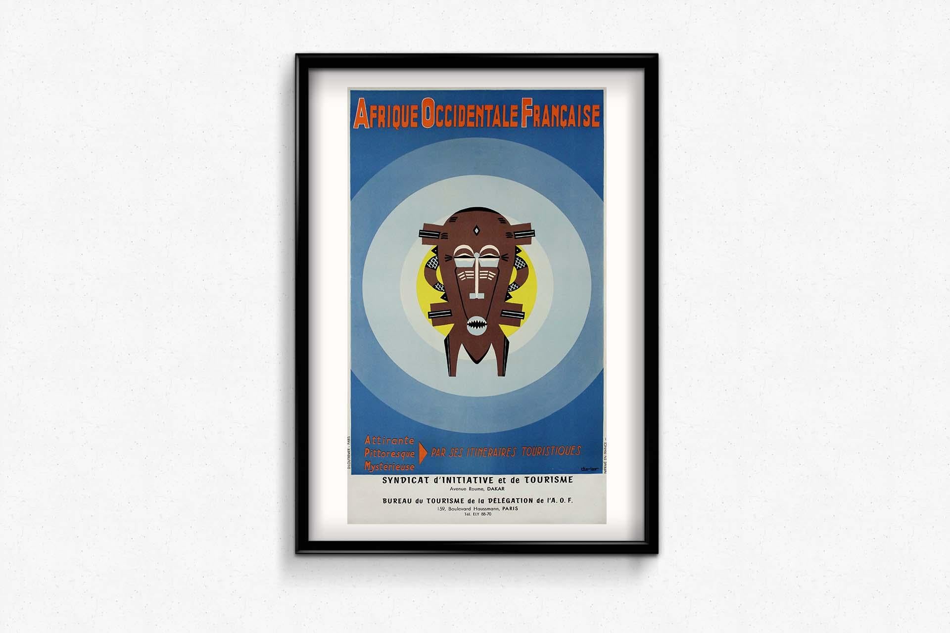 1951 Original-Reiseplakat 