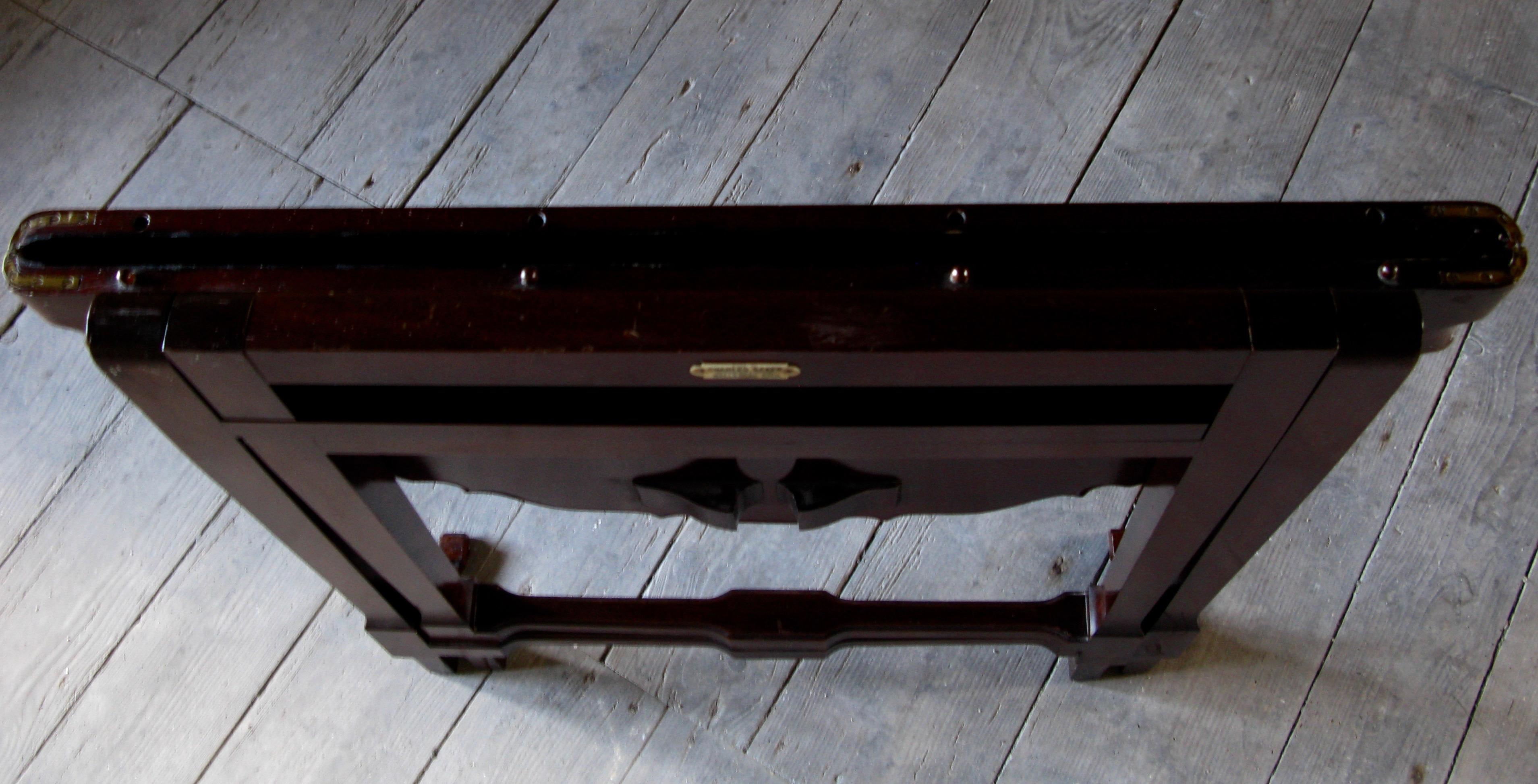 Charles Baker Sofa Table, English, 19th Century, Mahogany, Cabinetmaker For Sale 1
