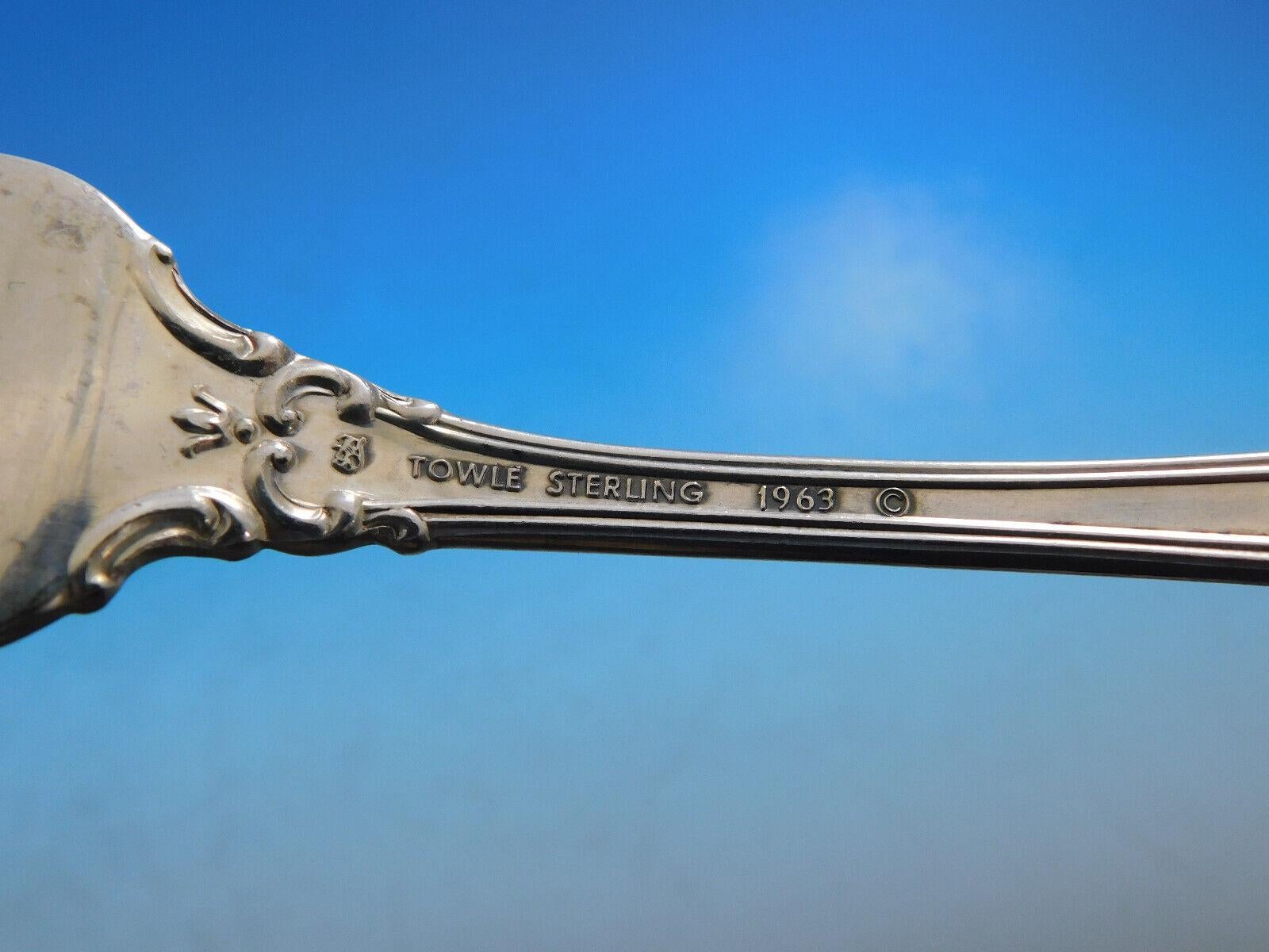 Metà XX secolo Servizio di posate in argento Sterling Charlemagne by Towle per 12 persone 76 pezzi in vendita