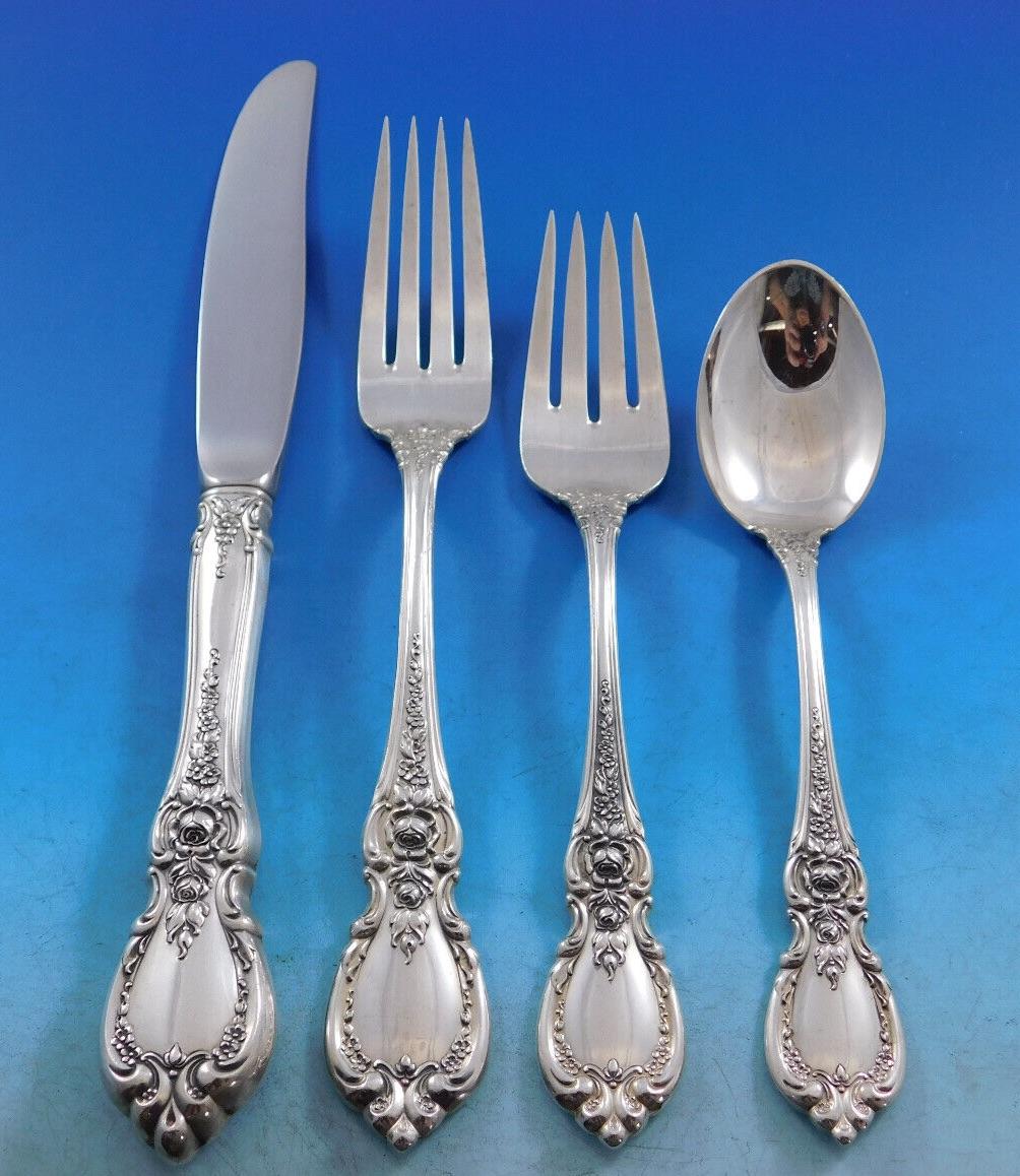 Charlemagne by Towle Sterling Silver Flatware Service for 12 Set 76 Pieces For Sale 4