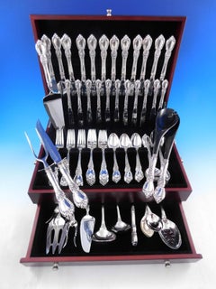 Servizio di posate per 12 persone Charlemagne by Towle Sterling Silver Set 88 pezzi