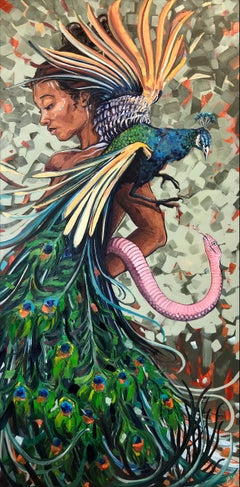 Pintura Figurativa Surrealista, "Elegancia y Poder" 2024