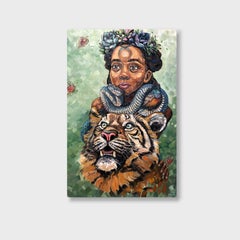 Pittura surreale, "Abbraccia il tuo bambino interiore" 2024