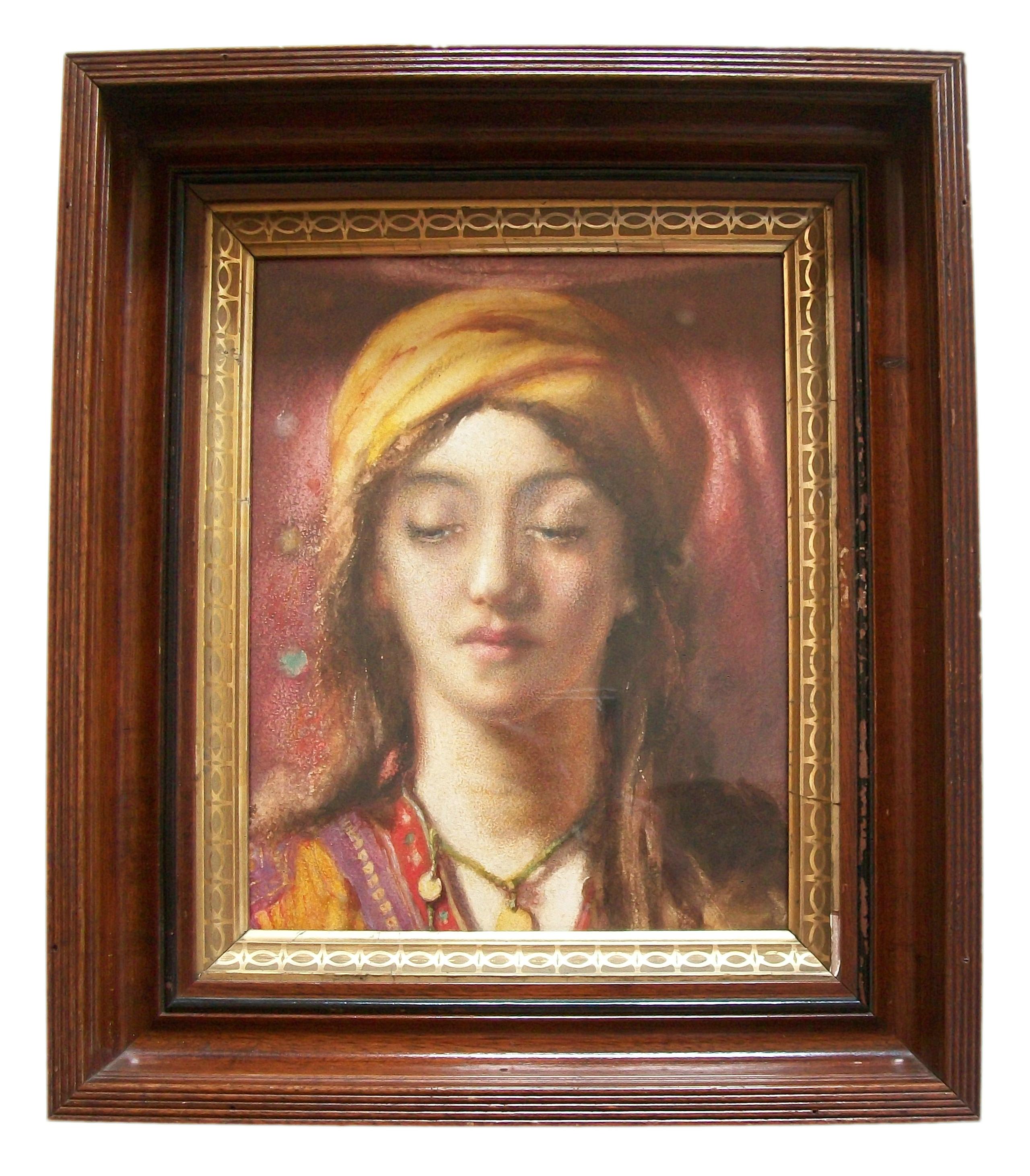 20th Century Charles A. Hadfield, Framed Orientalist Portrait Painting, U.K., Circa 1911 For Sale