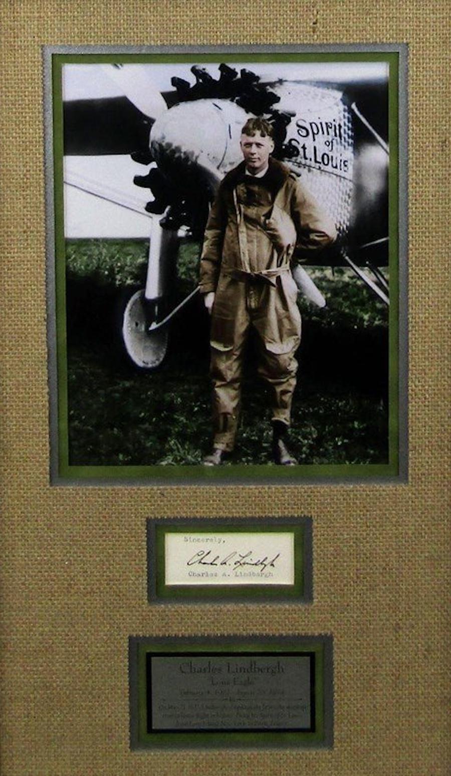 XIX secolo Charles A. Lindbergh Firma in vendita